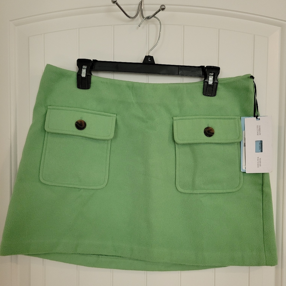Reese Blutstein Future Collective Green Skirt Sz 12